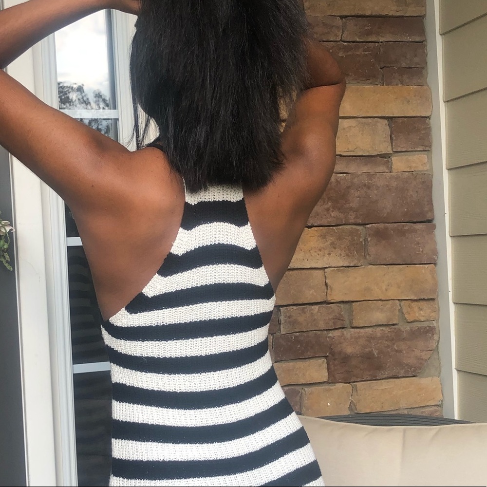 Black and white crotchet dress - Picture 4 of 4